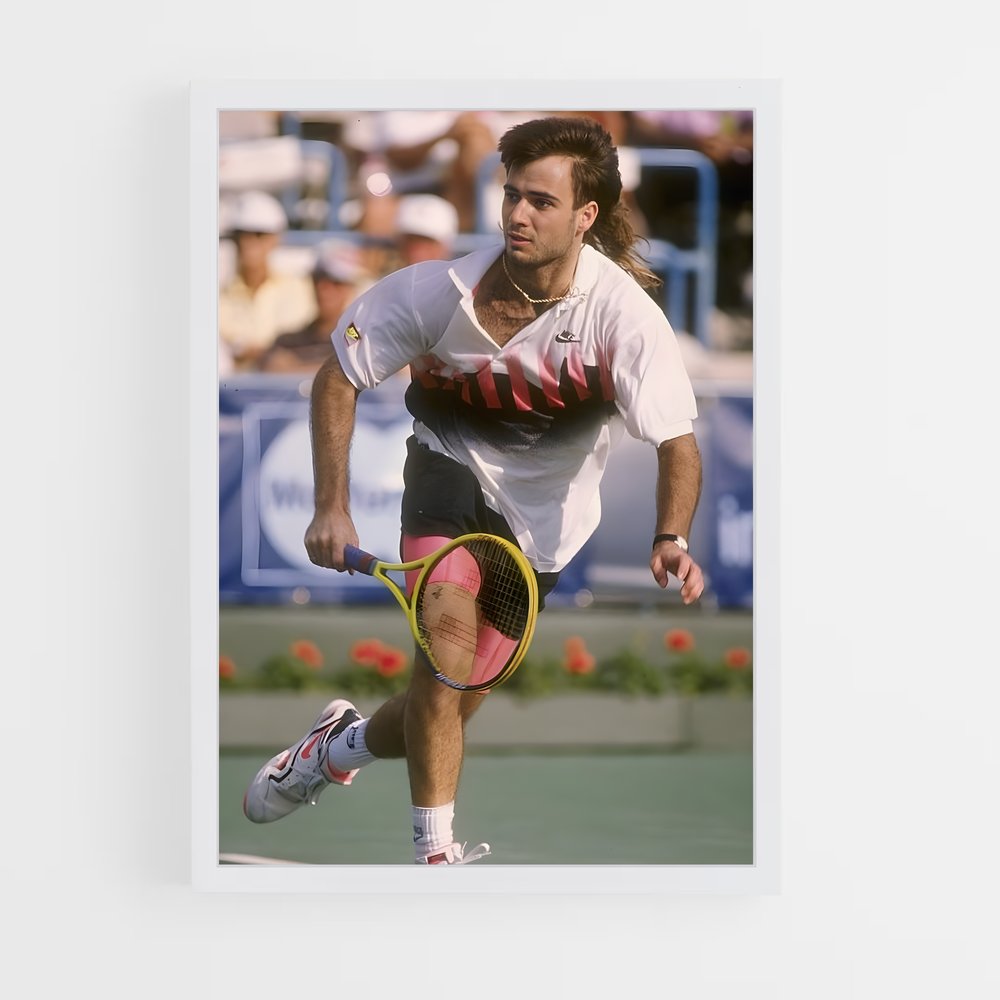 andre-agassi-6 cadre Blanc