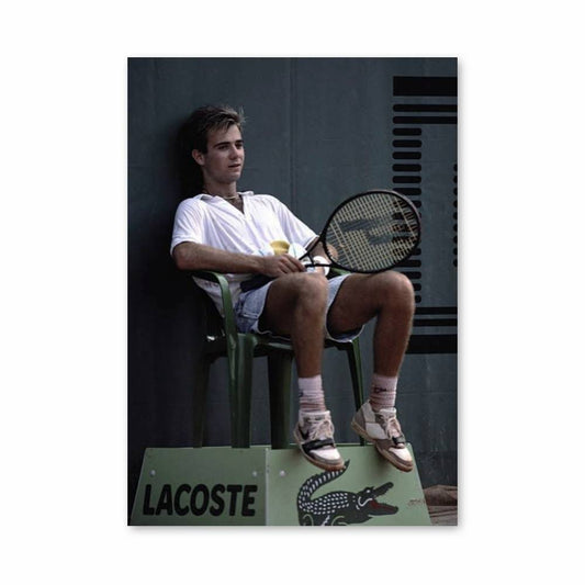 Poster Andre Agassi Lacoste