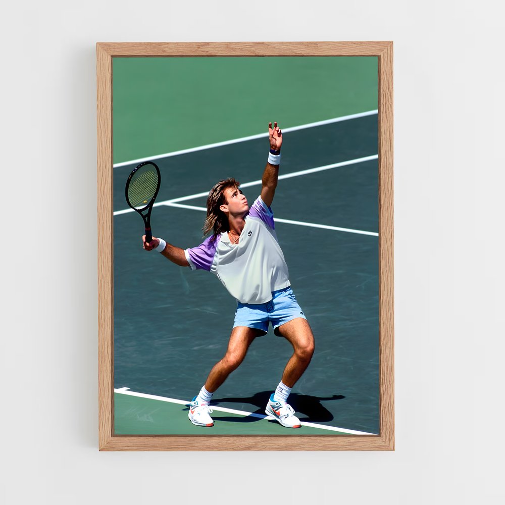 andre-agassi-8 cadre Bois clair