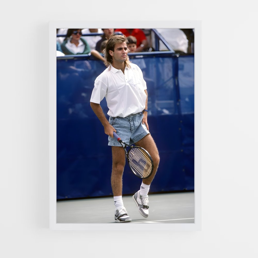 andre-agassi-9 cadre Blanc