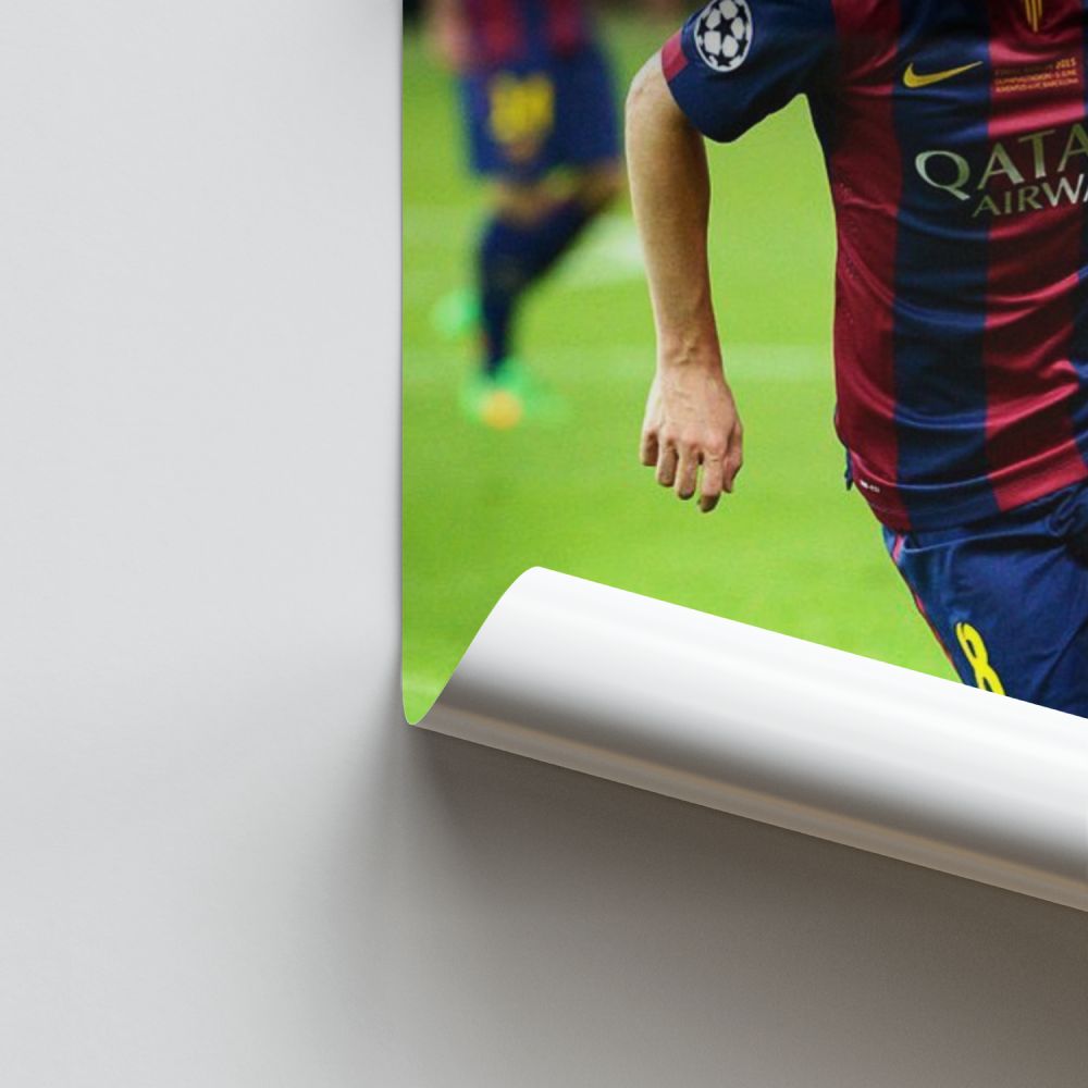 Poster Andrés Iniesta Ballon