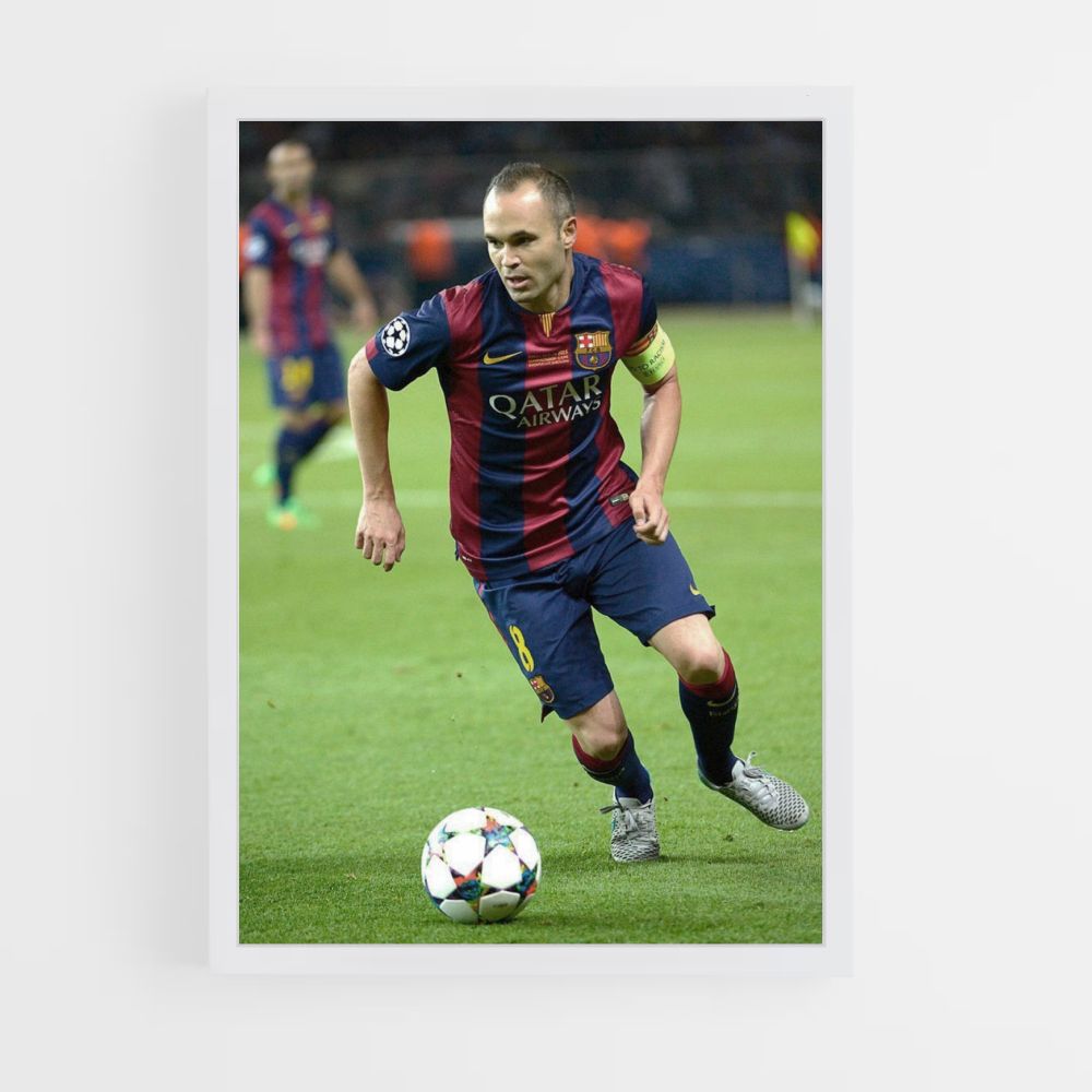 Poster Andrés Iniesta Ballon