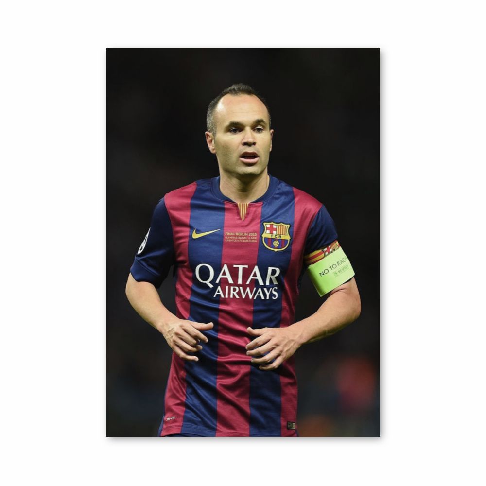 Poster Andrés Iniesta Barcelone