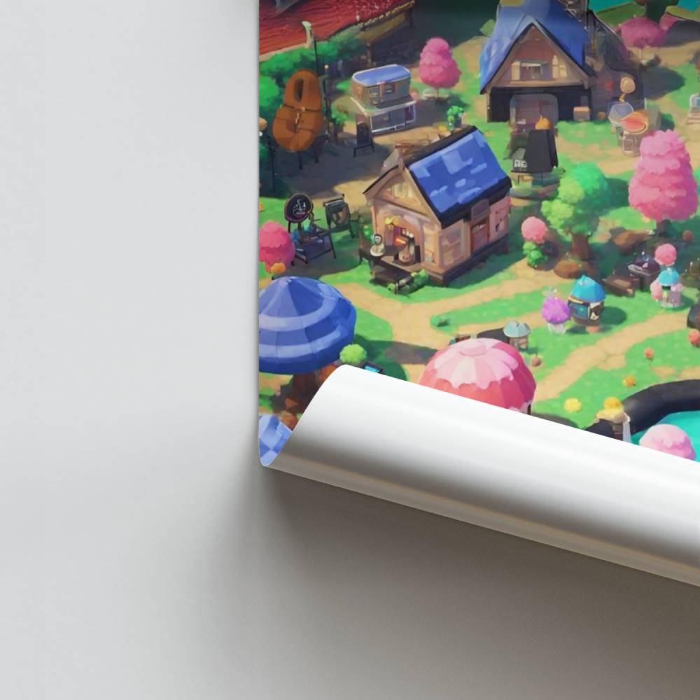 Poster Village Animal Crossing