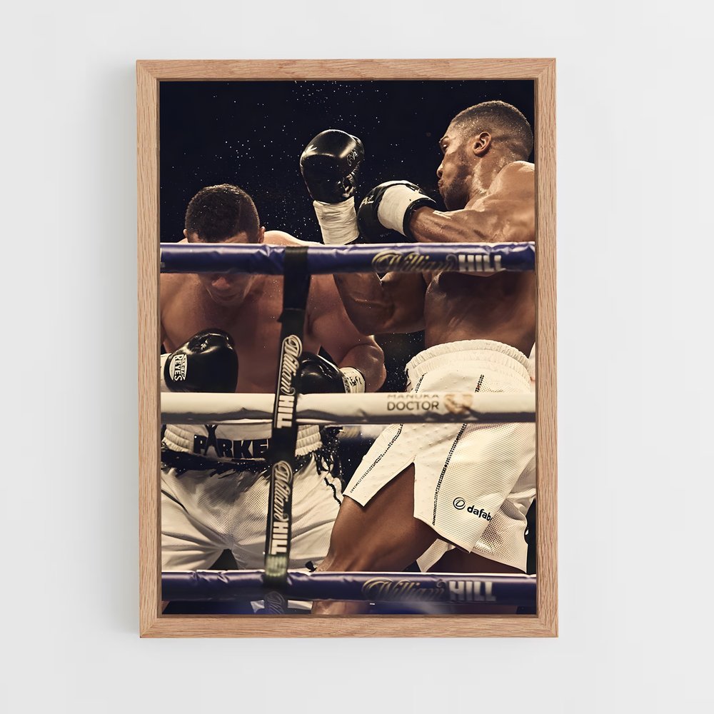 anthony-joshua-3 cadre Bois clair