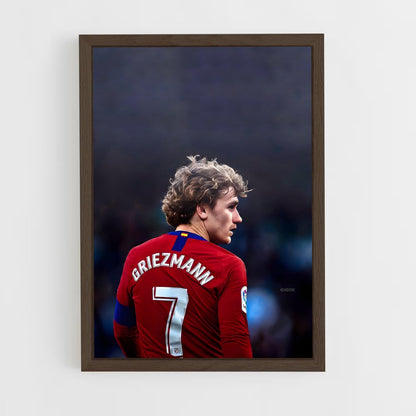 antoine-griezmann-1 cadre Bois foncé