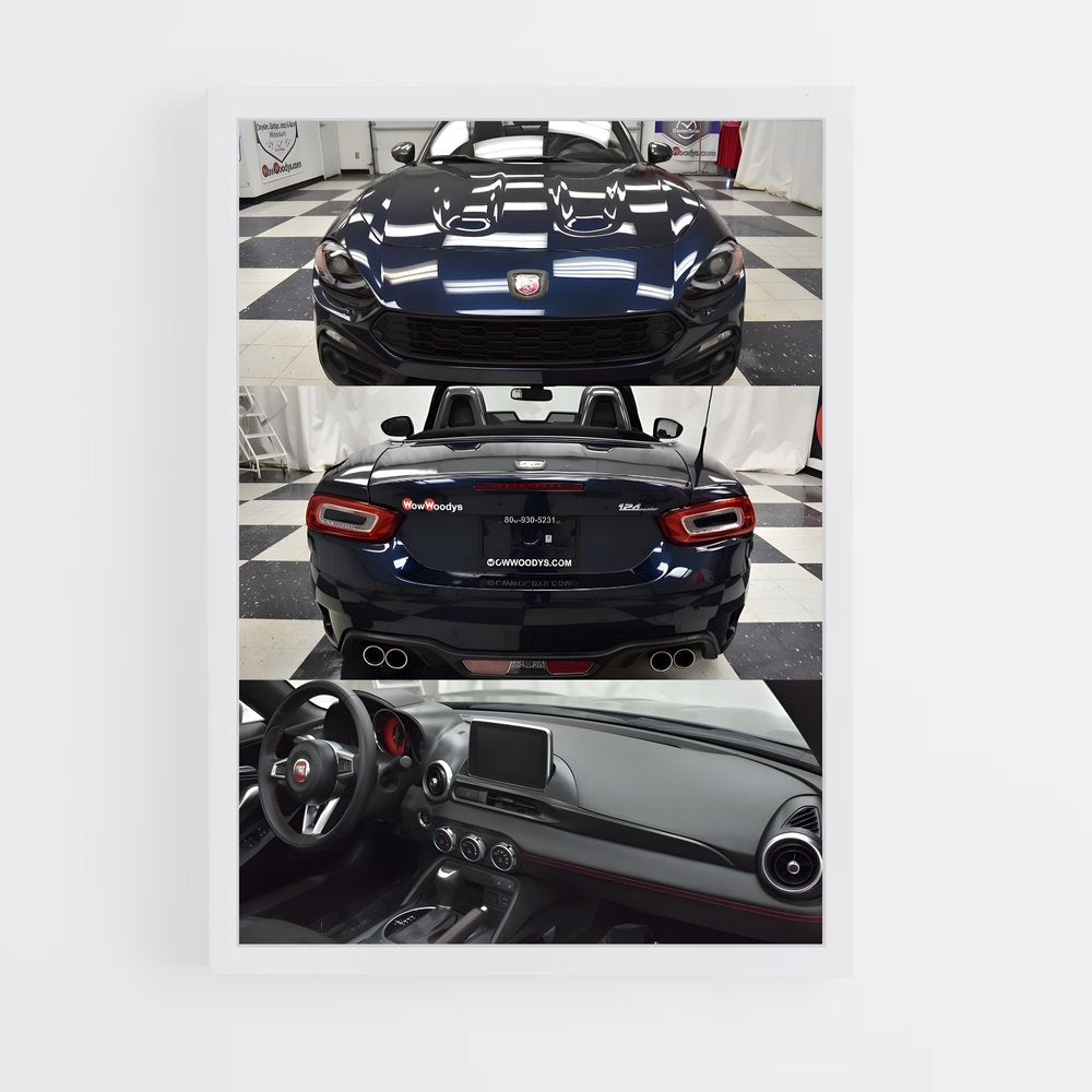ap-124 spider abarth-1 cadre Blanc