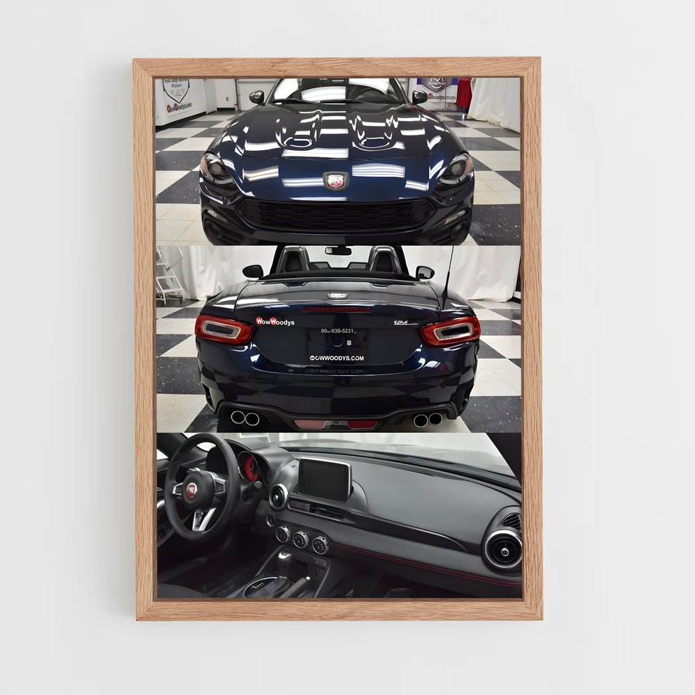 ap-124 spider abarth-1 cadre Bois clair