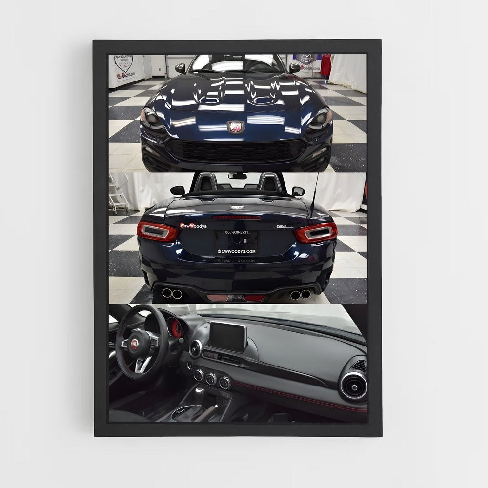 ap-124 spider abarth-1 cadre Noir