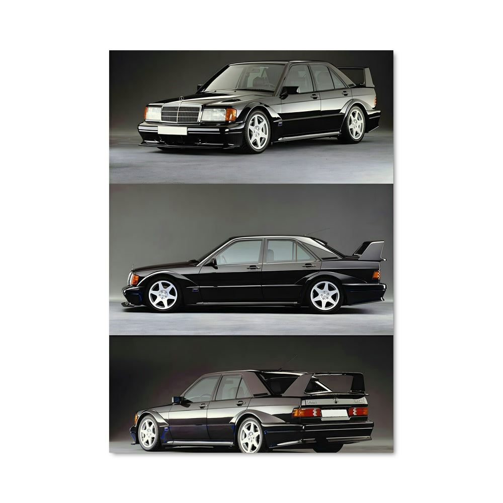 Poster Noir et Blanc Racing