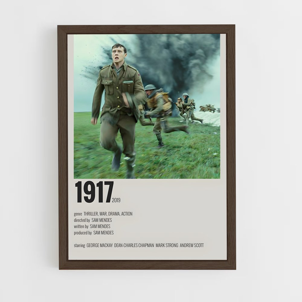ap-1917-4 cadre Bois foncé