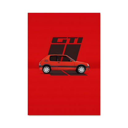 Poster Rouge Sportif