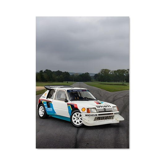 Poster Rallye Bleu Éclat