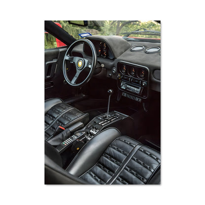 Poster Ferrari 288 GTO Interior