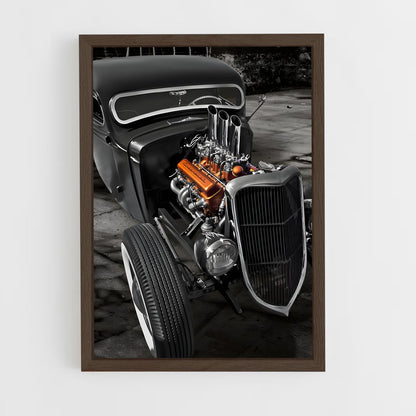 ap-33 hot rod-2 cadre Bois foncé