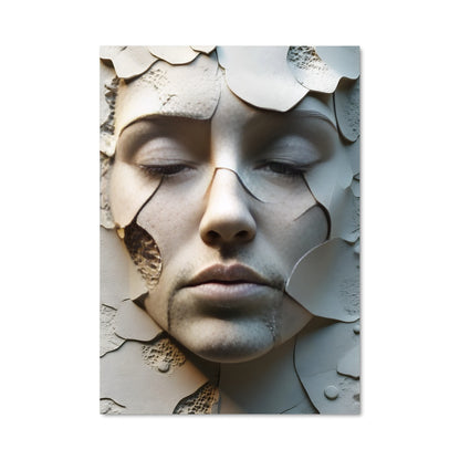Poster Papercraft Femme