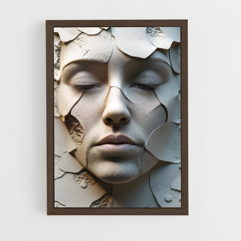 ap-3d art-2 cadre Bois foncé