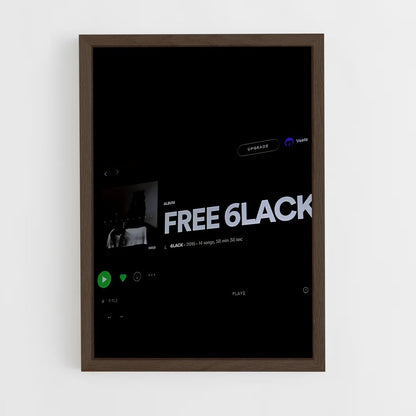 ap-6lack-3 cadre Bois foncé