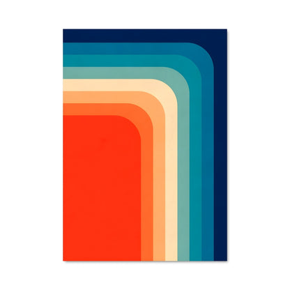 Poster Quadrants Colorés