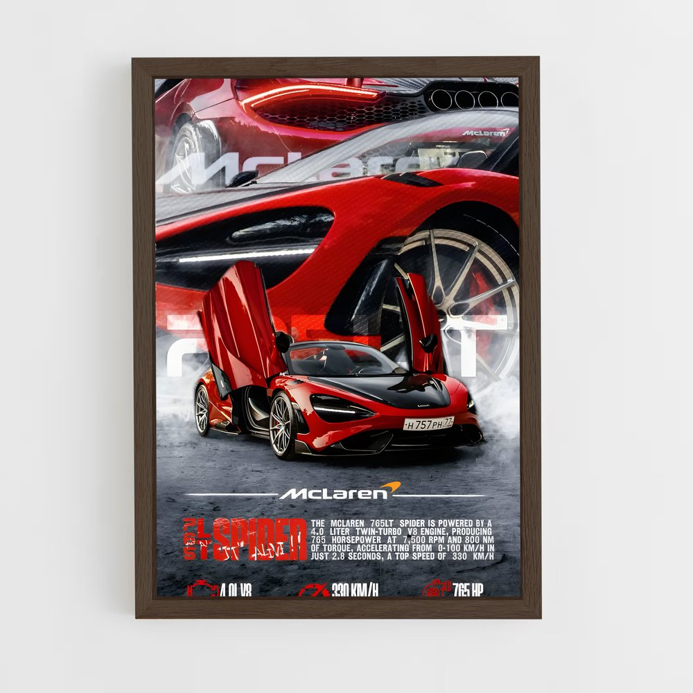 ap-765lt spider-4 cadre Bois foncé