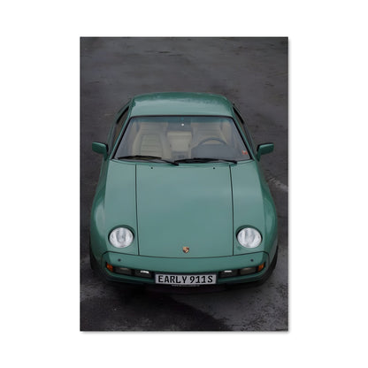 Poster Porsche Émeraude