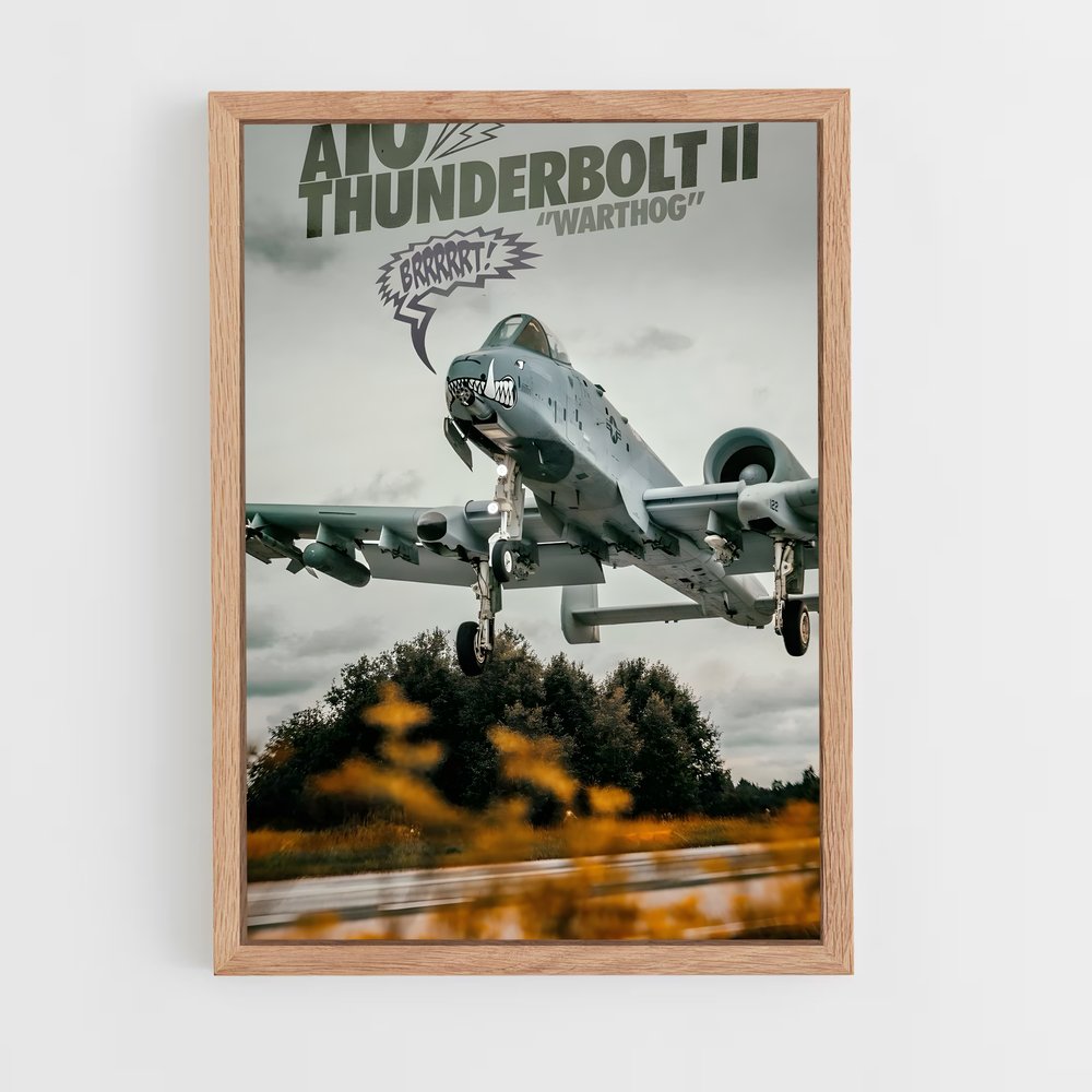 ap-a-10 warthog-1 cadre Bois clair