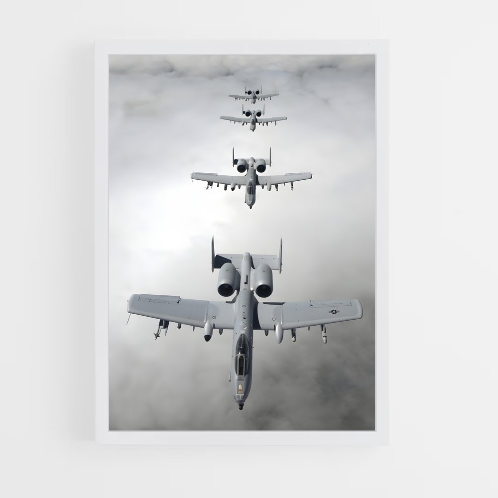 ap-a-10 warthog-10 cadre Blanc