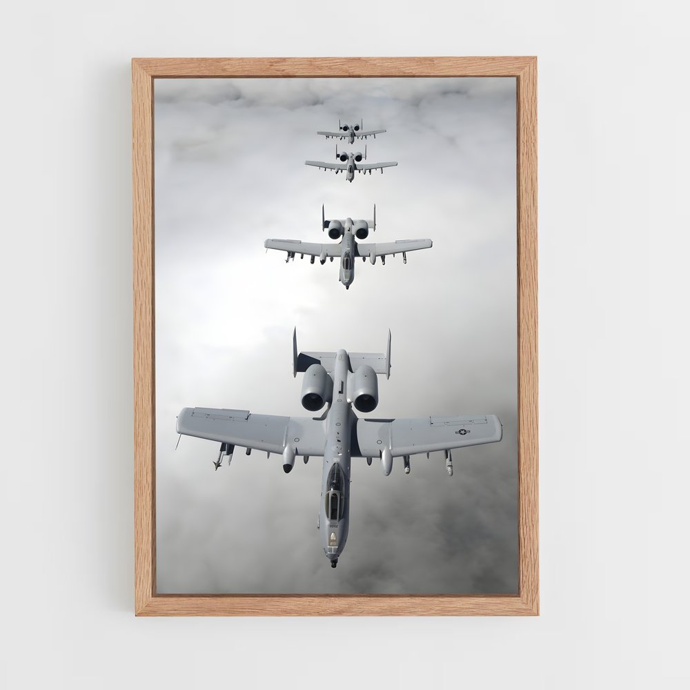 ap-a-10 warthog-10 cadre Bois clair