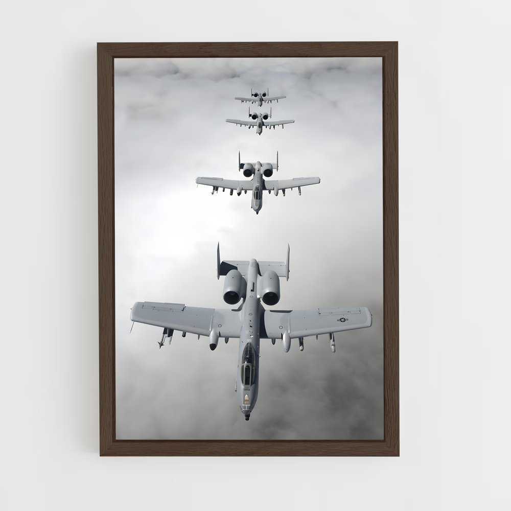 ap-a-10 warthog-10 cadre Bois foncé