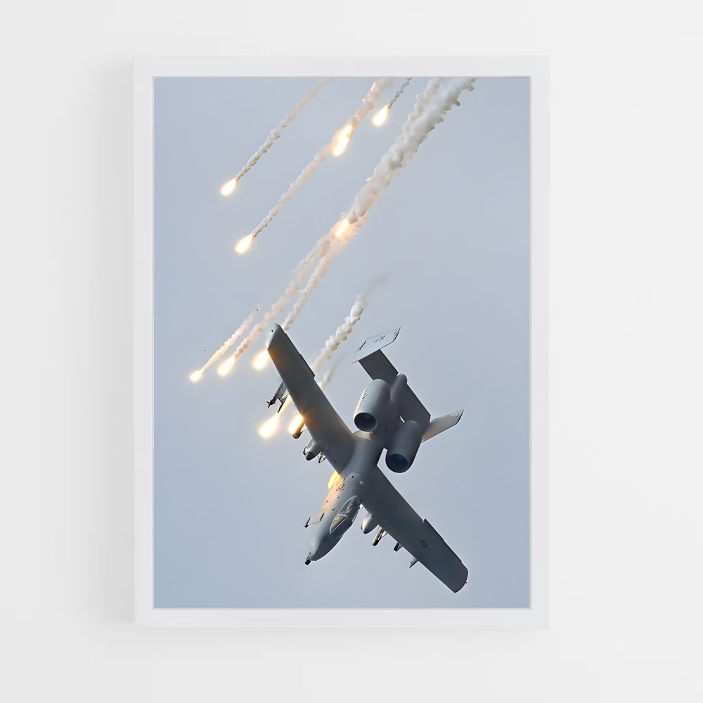 ap-a-10 warthog-4 cadre Blanc