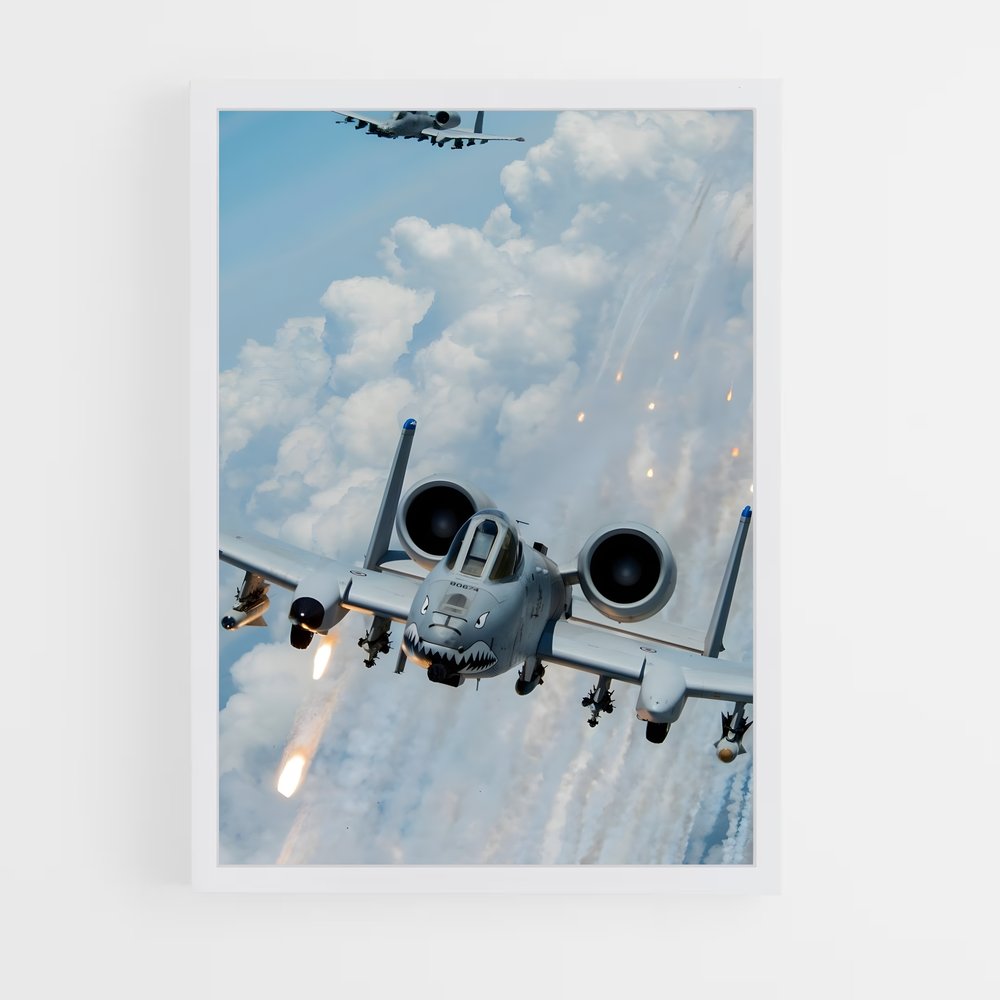 ap-a-10 warthog-8 cadre Blanc