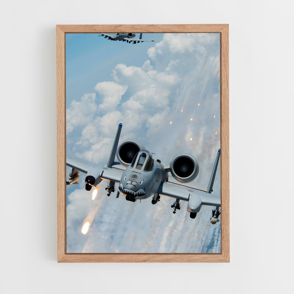 ap-a-10 warthog-8 cadre Bois clair