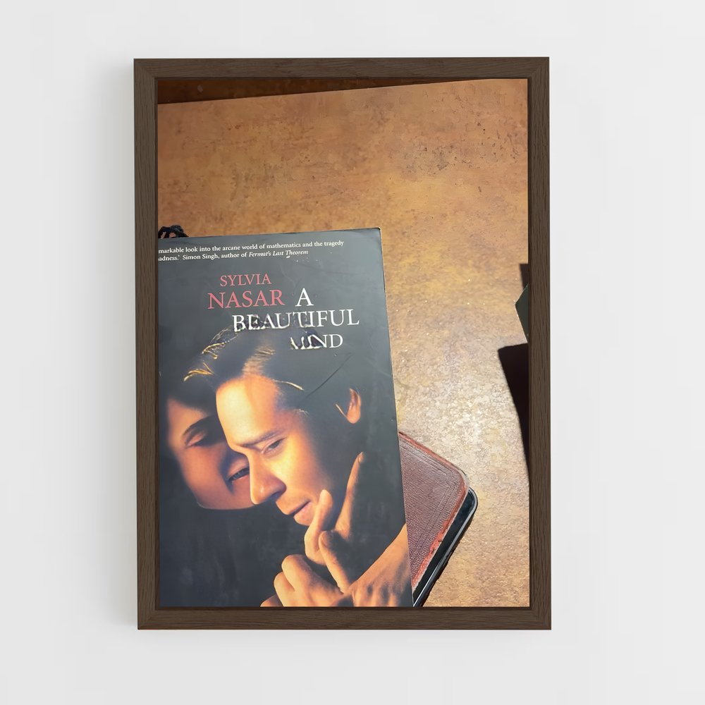 ap-a beautiful mind-1 cadre Bois foncé