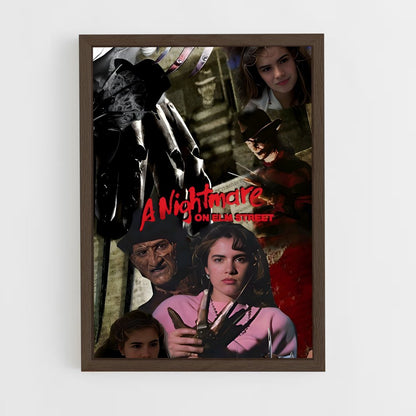 ap-a nightmare on elm street-5 cadre Bois foncé