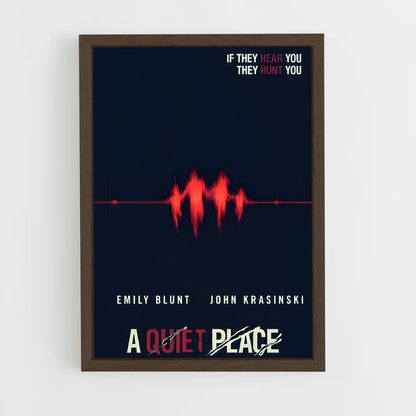 ap-a quiet place-2 cadre Bois foncé