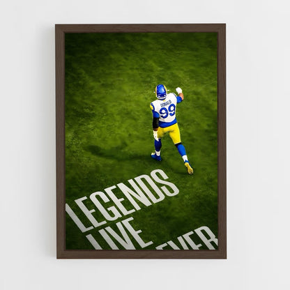 ap-aaron donald-1 cadre Bois foncé