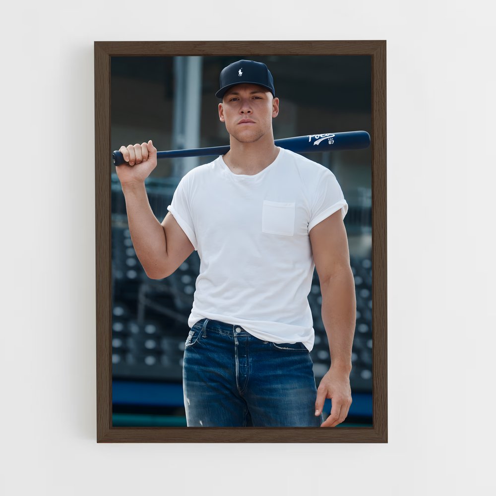 ap-aaron judge-7 cadre Bois foncé