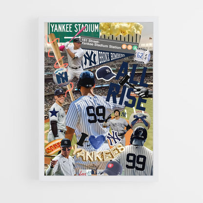 ap-aaron judge-8 cadre Blanc
