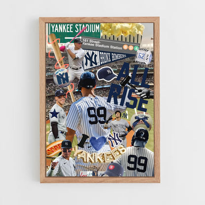 ap-aaron judge-8 cadre Bois clair