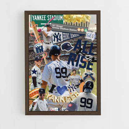 ap-aaron judge-8 cadre Bois foncé