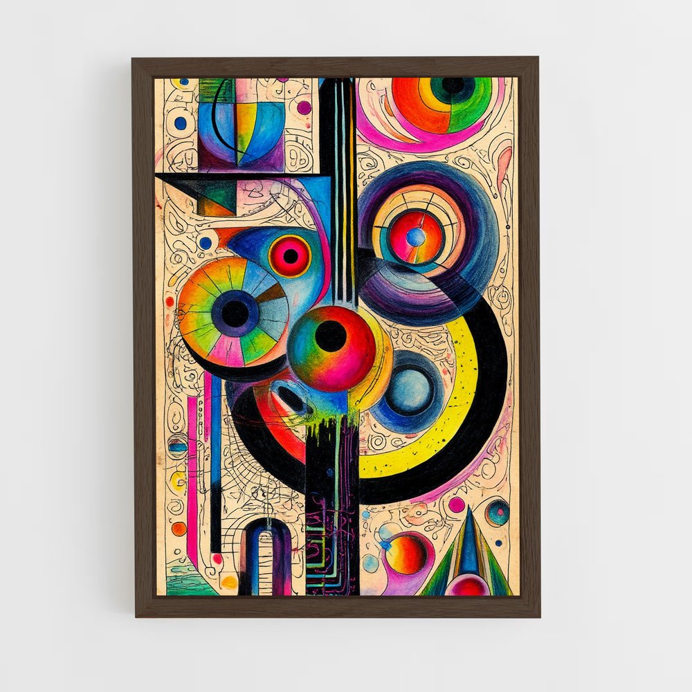 ap-abstract-7 cadre Bois foncé