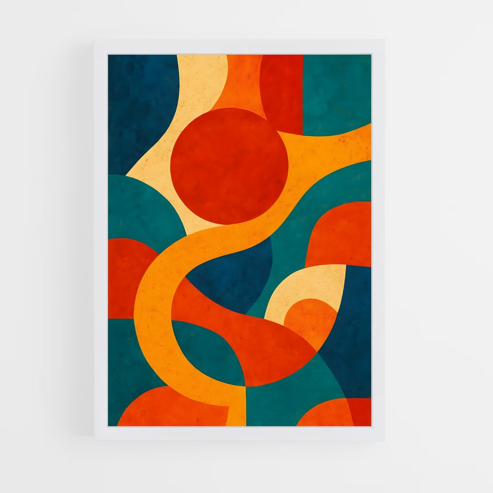 ap-abstract shapes-10 cadre Blanc