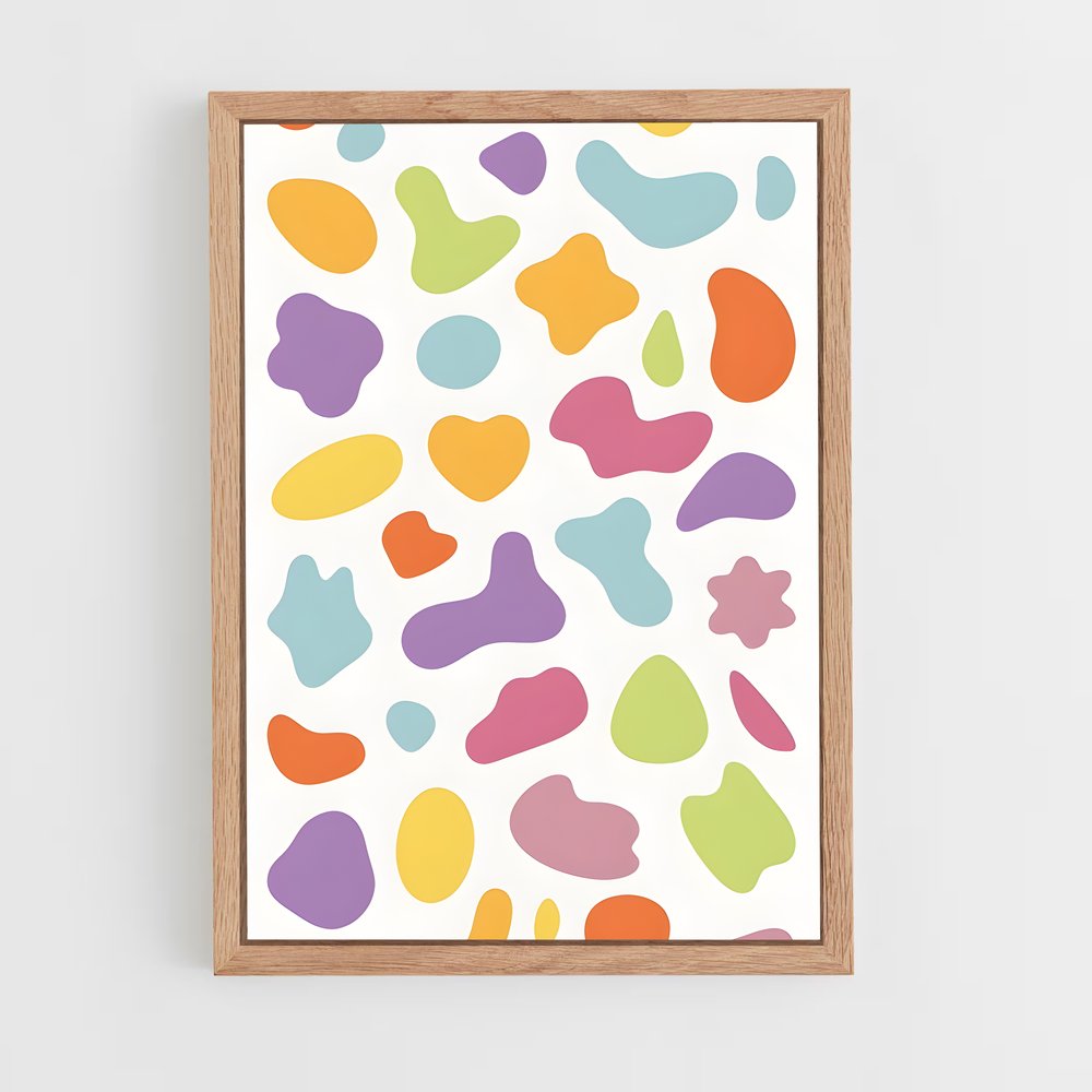 ap-abstract shapes-5 cadre Bois clair