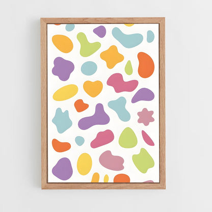 ap-abstract shapes-5 cadre Bois clair