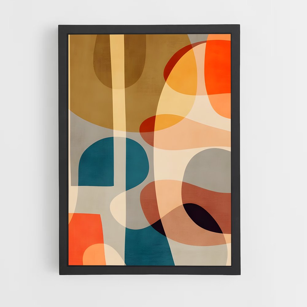 ap-abstract shapes-7 cadre Noir