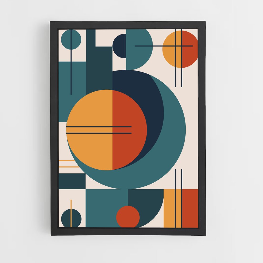 ap-abstract shapes-8 cadre Noir