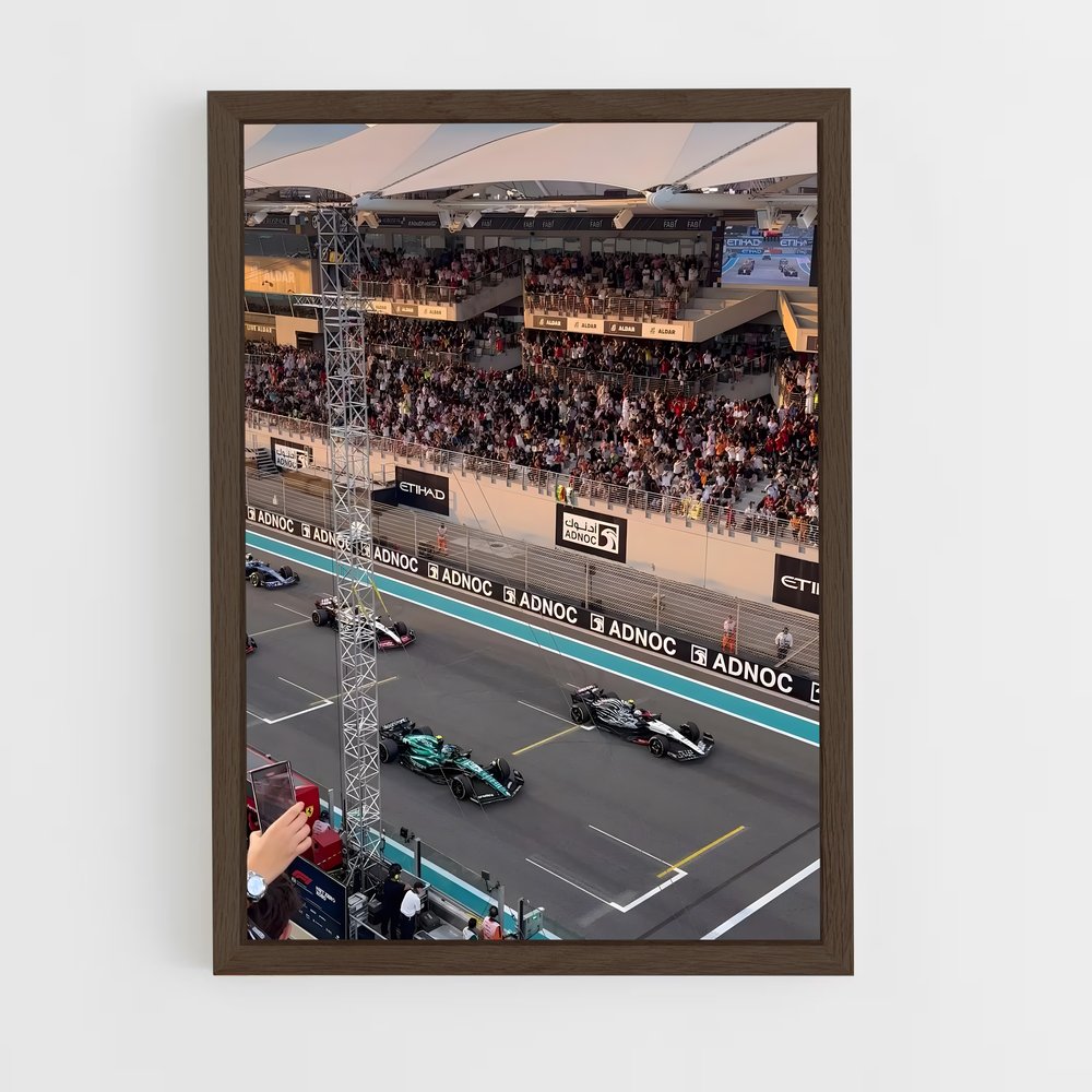 ap-abu dhabi grand prix-7 cadre Bois foncé