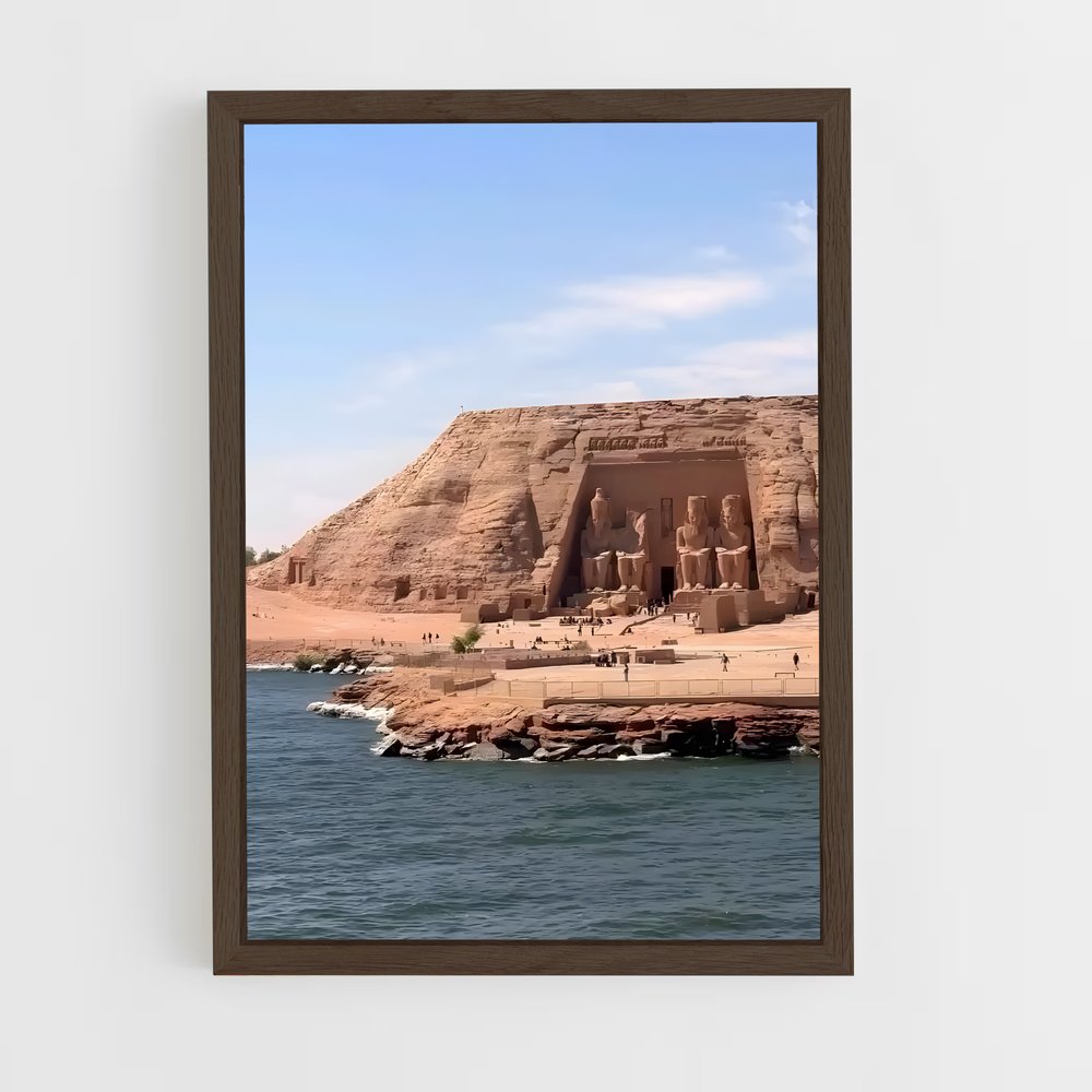 ap-abu simbel temples-6 cadre Bois foncé