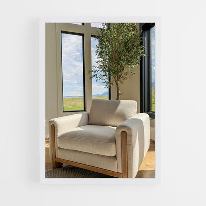 ap-accent chair-2 cadre Blanc