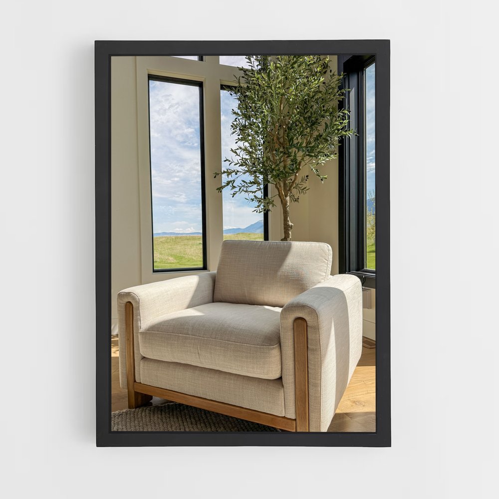 ap-accent chair-2 cadre Noir